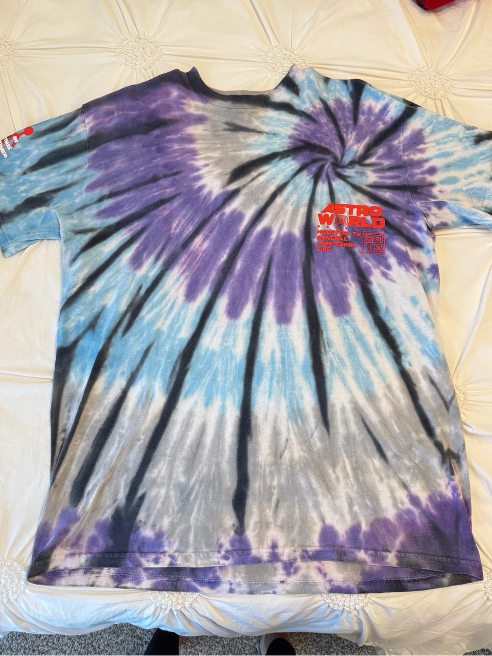 Astroworld 2019 Official Merch Tie-Dye T-Shirt